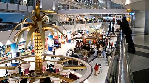 نخلة الذهب واجهة مطار دبي الدولي