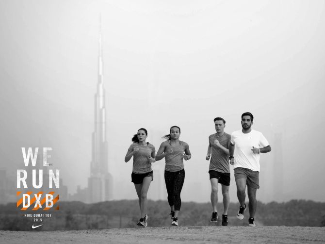 شركة نايك تنظم سباق وي رن دبي 2015