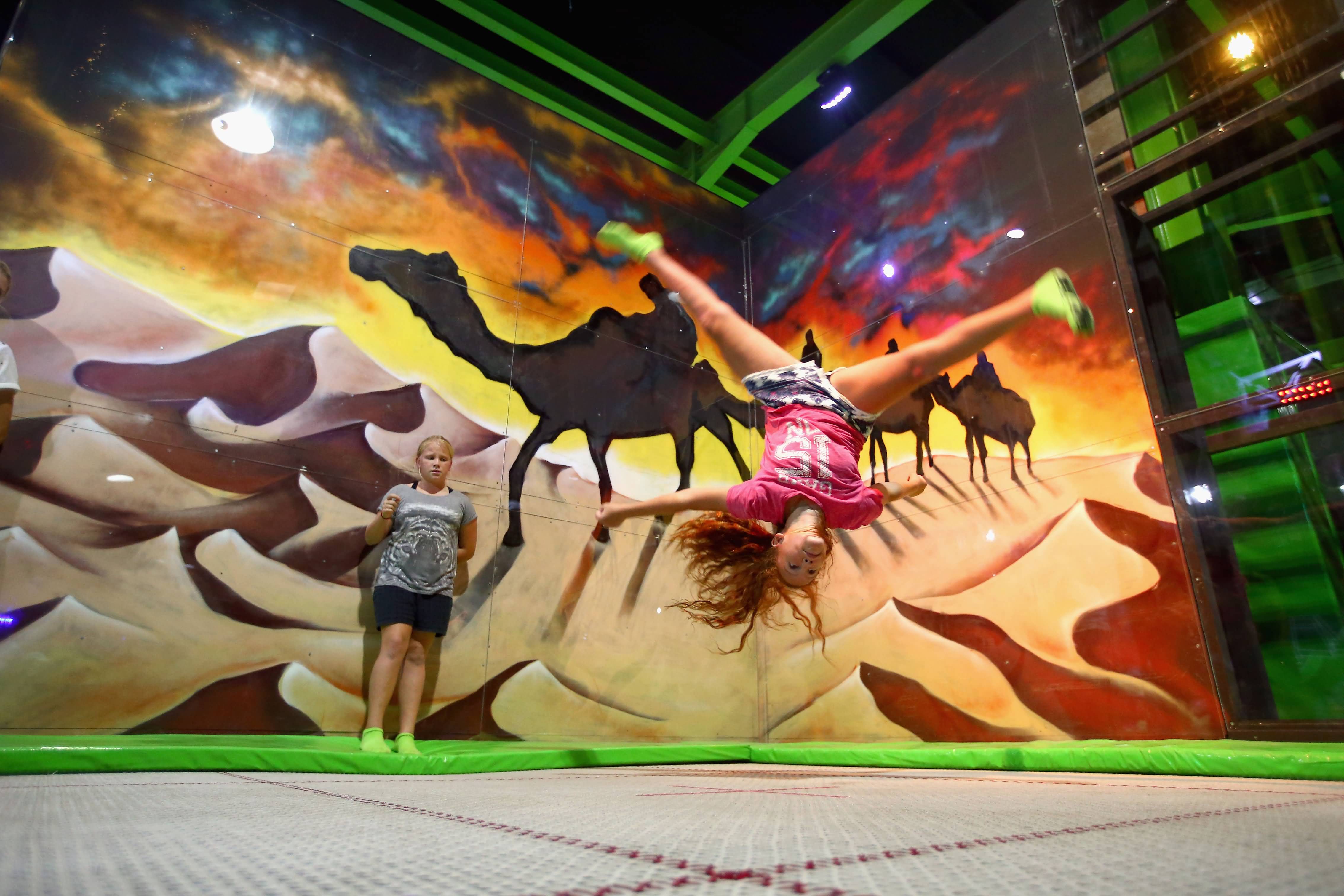 Flip Out Dubai Opening – New entertainment park concept boasts 200 interconnected trampolines and the Middle East’s first Archery Tag fields