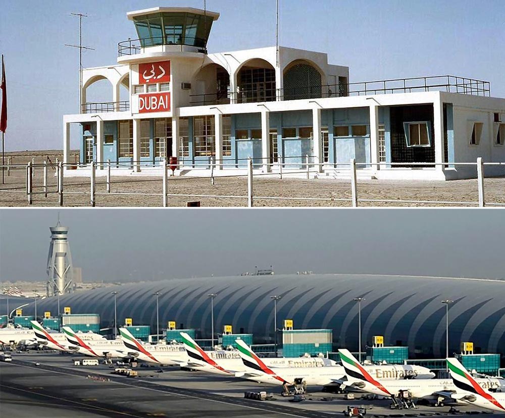 بالصور | كيف تطور مطار دبي الدولي منذ إفتتاحه ؟