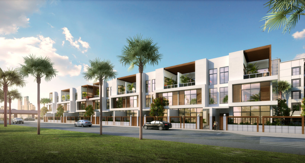 Aurora Real Estate Development. Hyati Residence. JVC. Front view