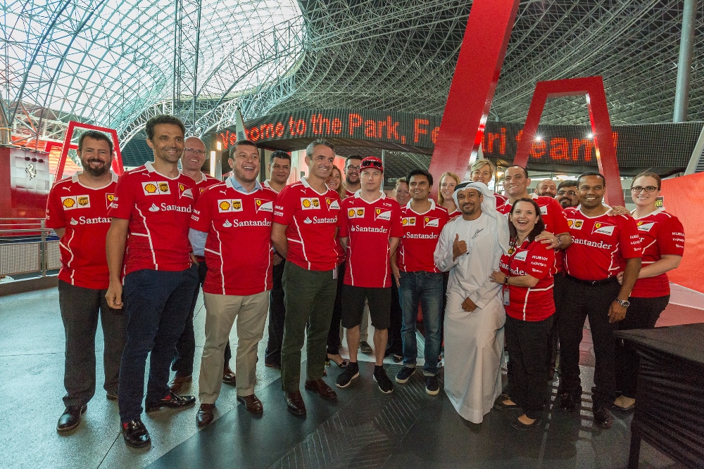 Kimi Räikkönen Takes on Ferrari World Abu Dhabi’s Turbo Track 3