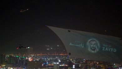 احتفاءً بعام زايد شاشة عرض جوية تدخل موسوعة غينيس