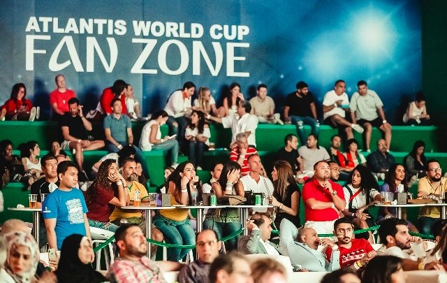 خيمة ورلد كاب فان زون في منتجع أتلانتس النخلة