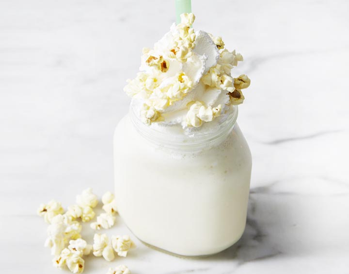 ميلك شاك الفشار Popcorn Milkshake