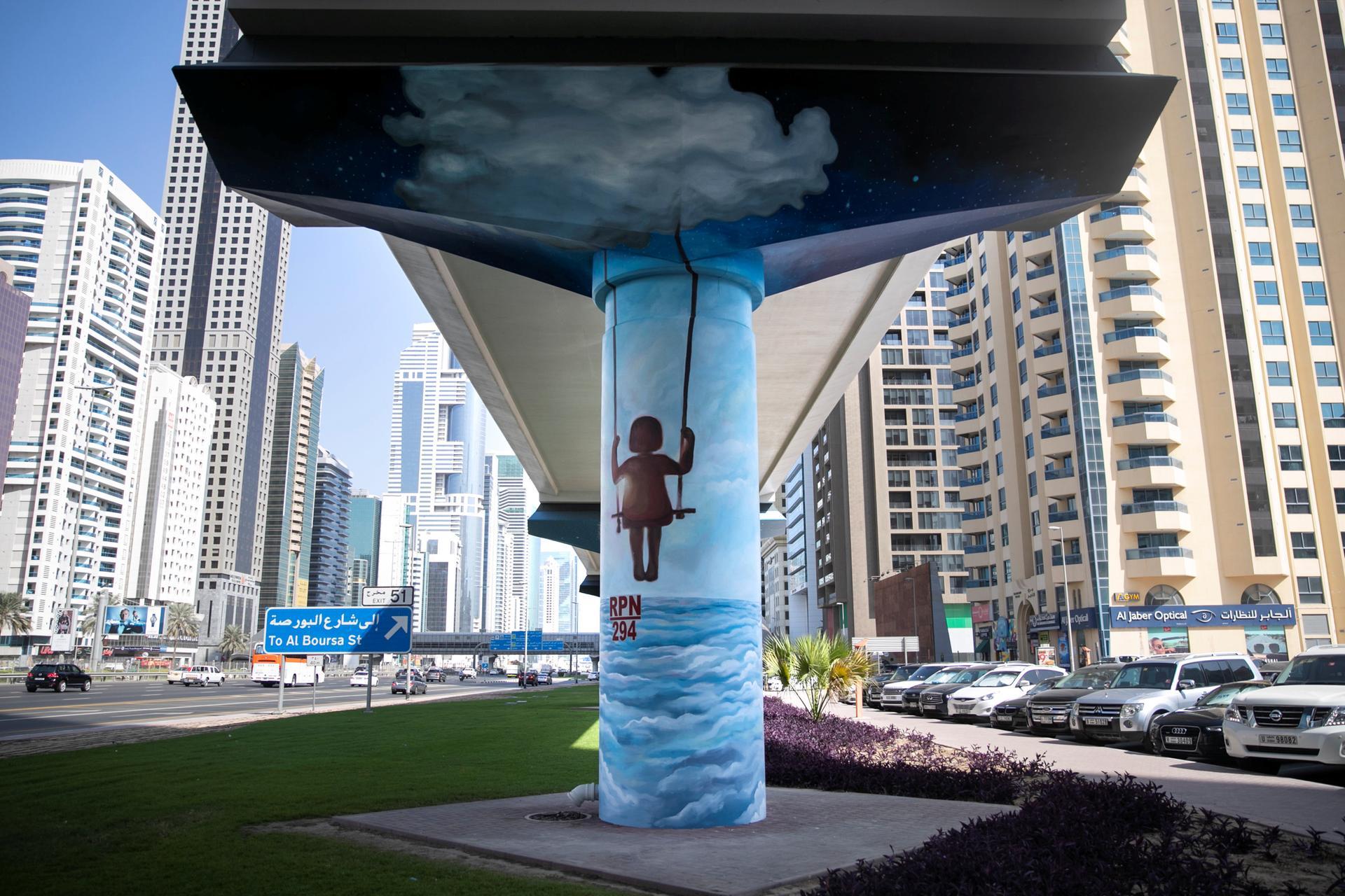 المشروع الفني ميترو مورالز في دبي