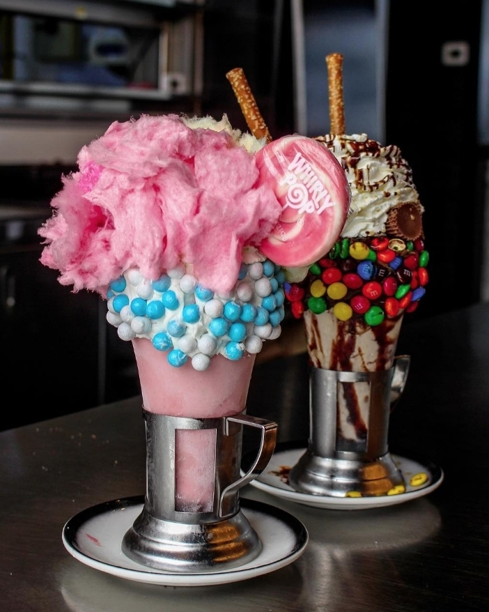 ميلك شاك حلوى القطن Cotton Candy Shake