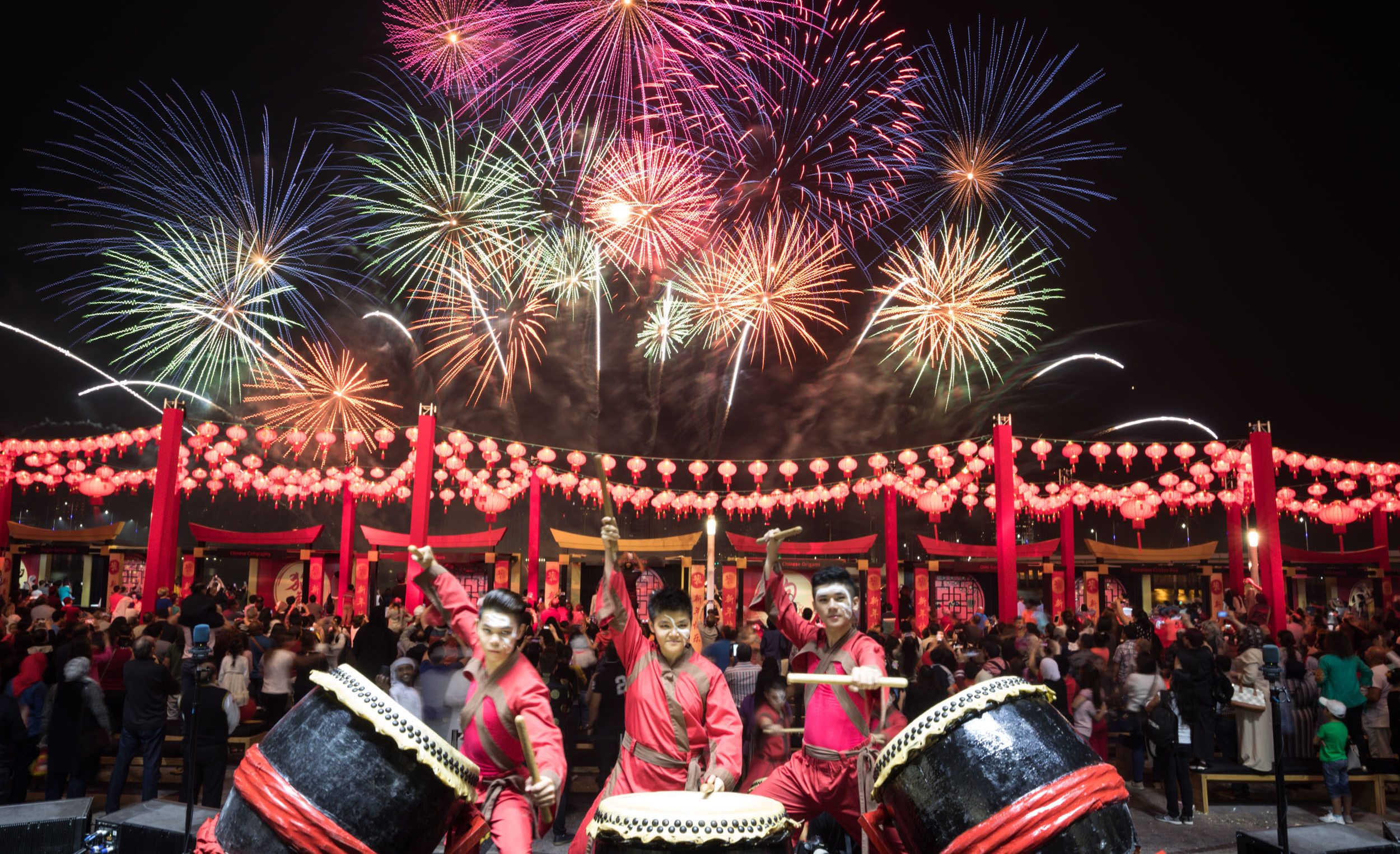 احتفالات رأس السنة الصينية في جزيرة الماريه