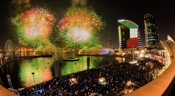 احتفالات اليوم الوطني لدولة الكويت في دبي فستيفال سيتي مول - عين دبي