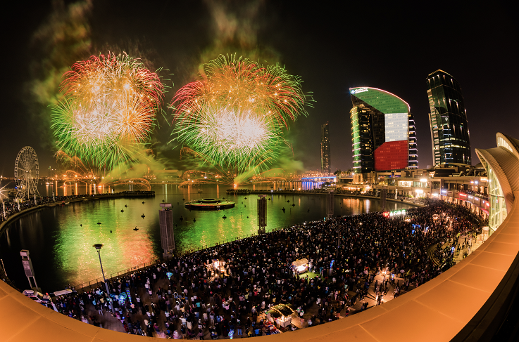 احتفالات اليوم الوطني لدولة الكويت في دبي فستيفال سيتي مول