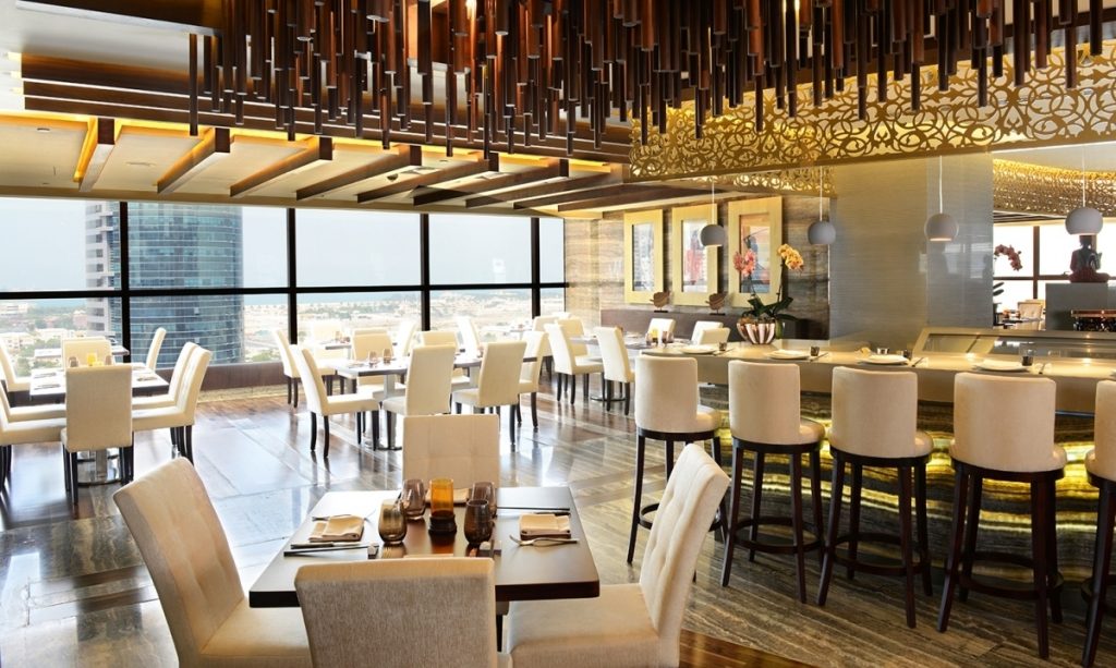 مطعم توشي في جراند ميلينيوم دبي مرتفعات البرشاء