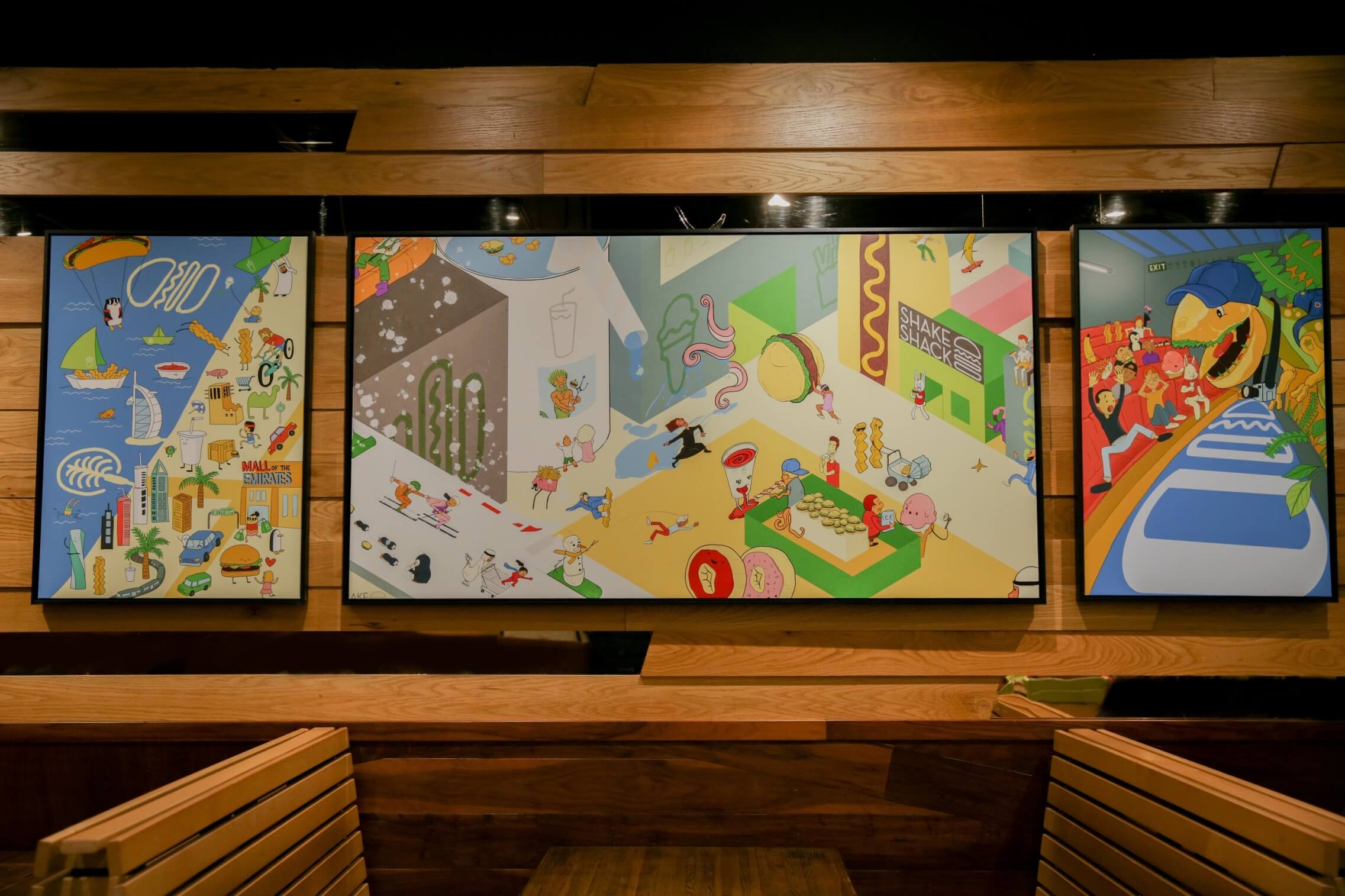 مطعم شيك شاك يتعاون مع فنانيين تشكيليين محليين لتحويل فروعه الى أماكن إبداعية