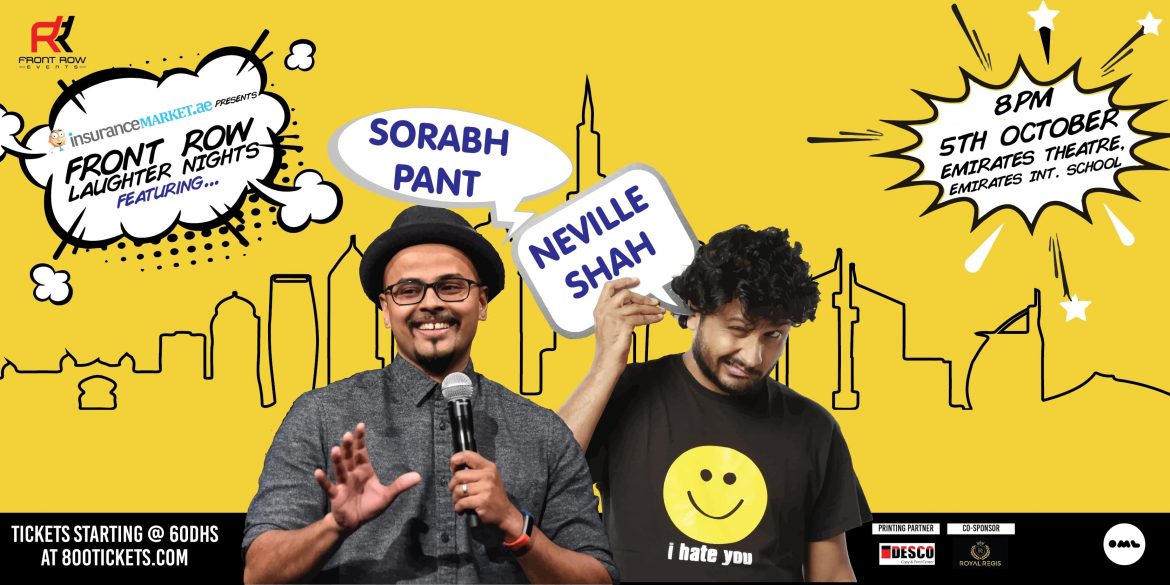 عرض الفنانين الكوميديان نيفيل شاه و سوراب بانت في دبي