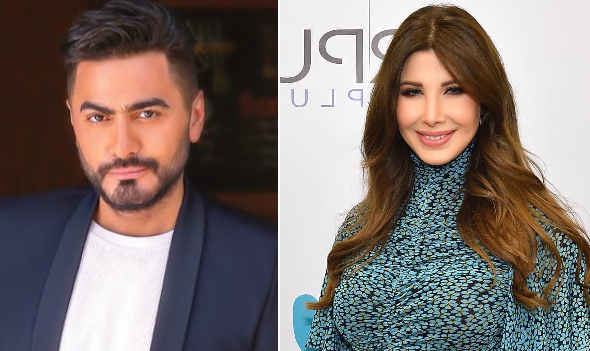 حفل تامر حسني و نانسي عجرم خلال رأس السنة 2020 في أبوظبي