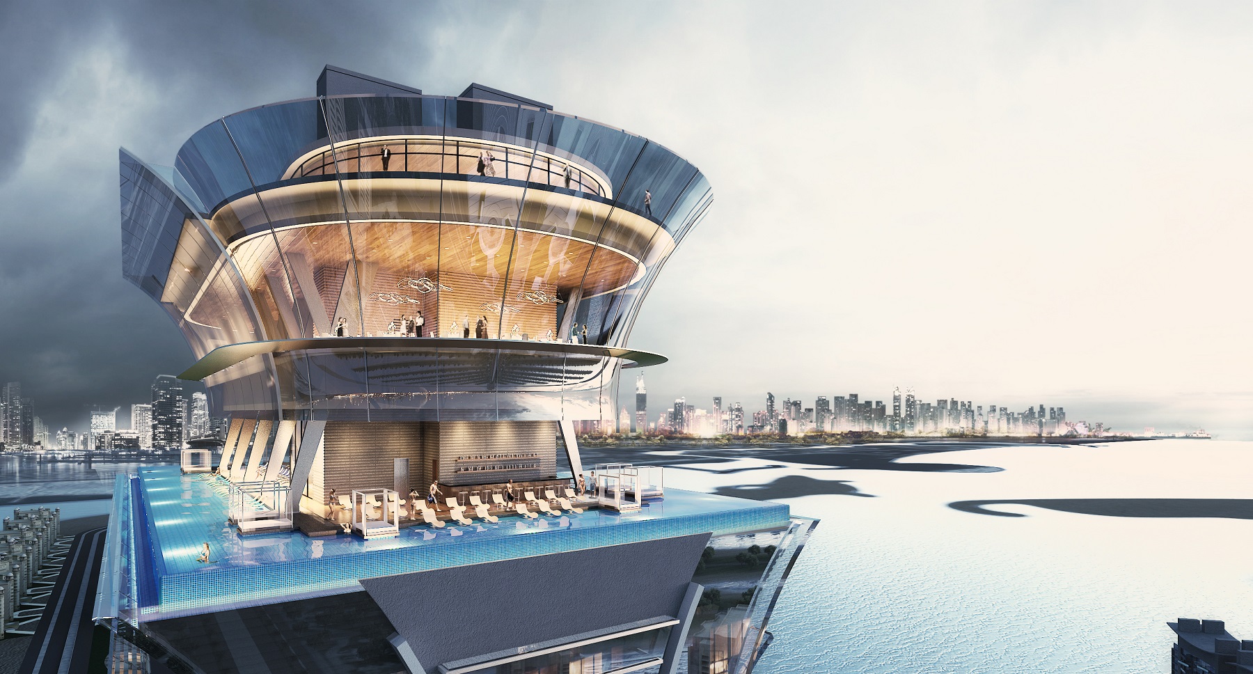قريباً إفتتاح سطح الترفيه أورا سكاي بول أند لونج الأول من نوعه في دبي