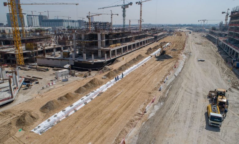 عزيزي للتطوير العقاري تحرز تقدم سريع في أعمال البنية التحتية لمدينة محمد بن راشد