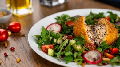 Fried Burrata and Extraordinary Fattoush Salad