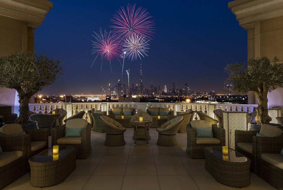 Vantage Terrace with City view at night