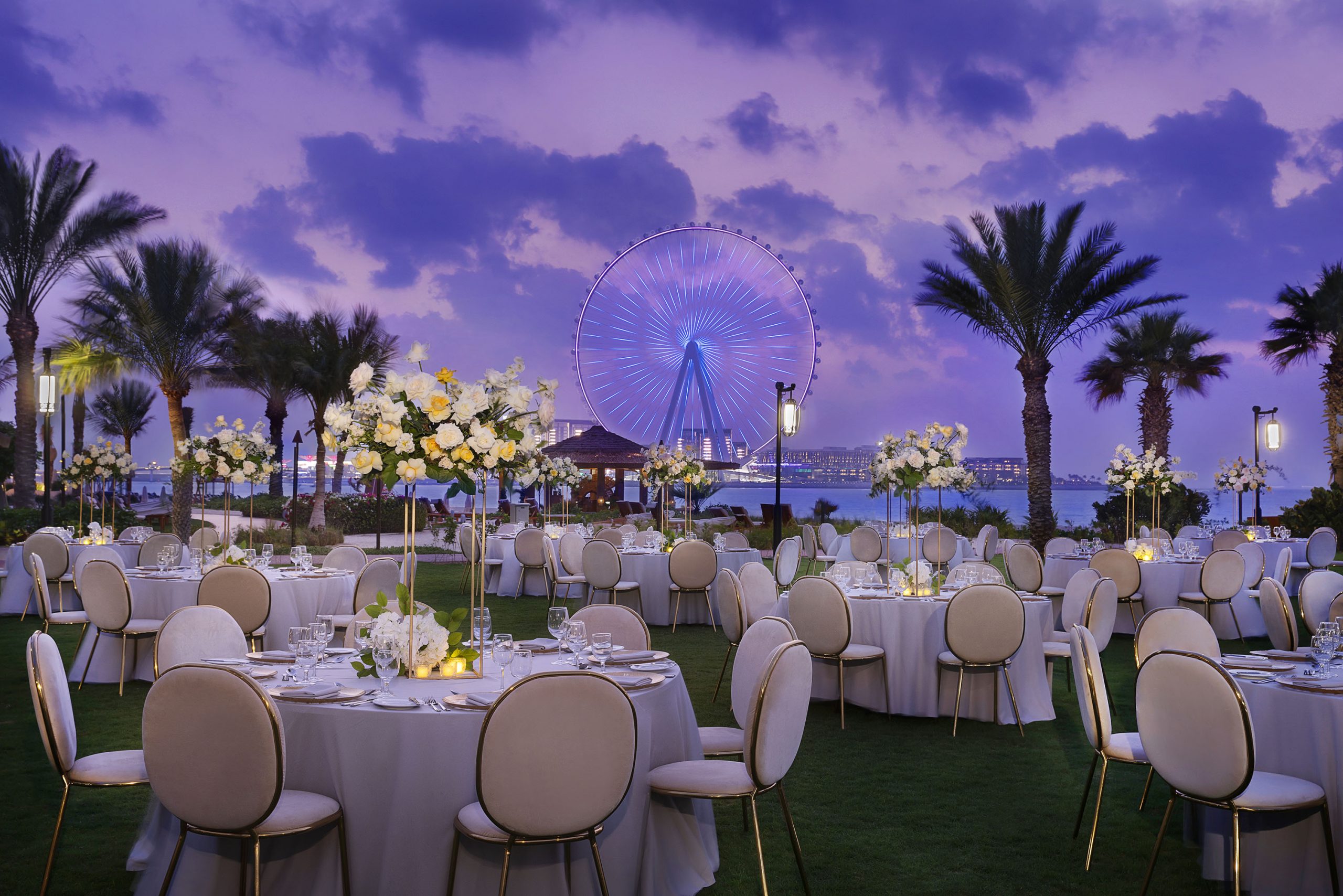 The Ritz-Carlton, Dubai JBR – La Brise Wedding Night View